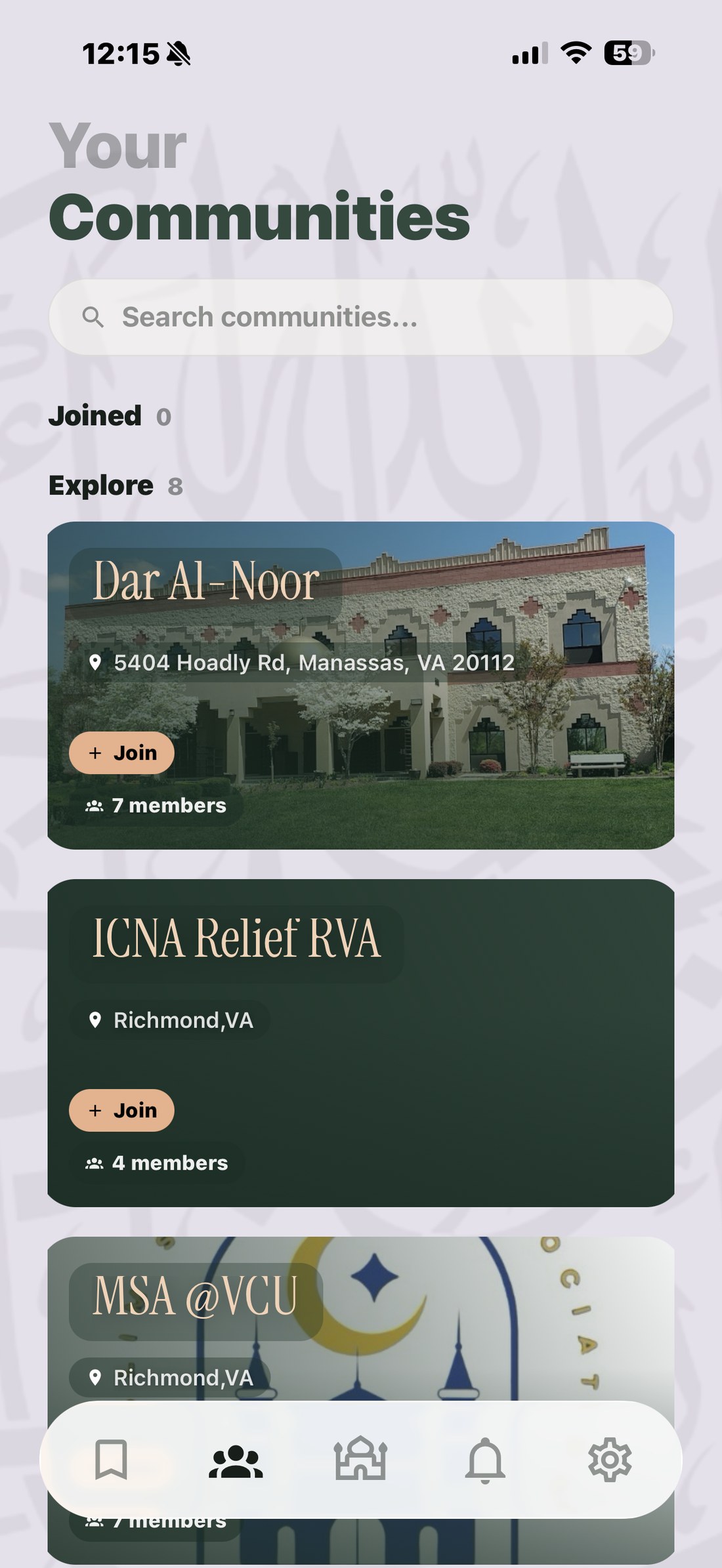 Ummah Connect communities